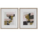 Uttermost - Color Block Framed Prints, Set/2 - 41453 - GreatFurnitureDeal