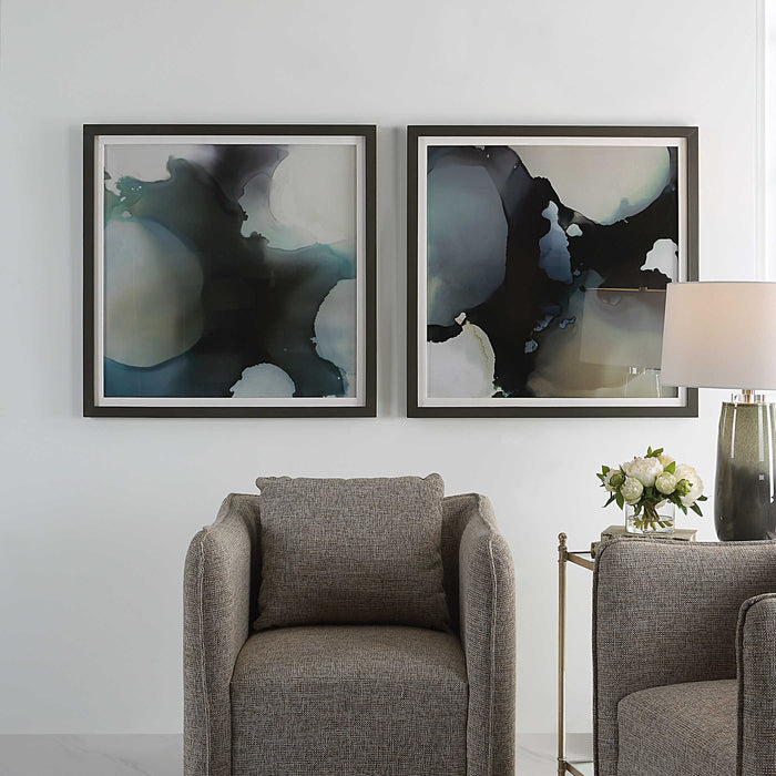Uttermost - Telescopic Abstract Framed Prints, Set/2 - 41458 - GreatFurnitureDeal