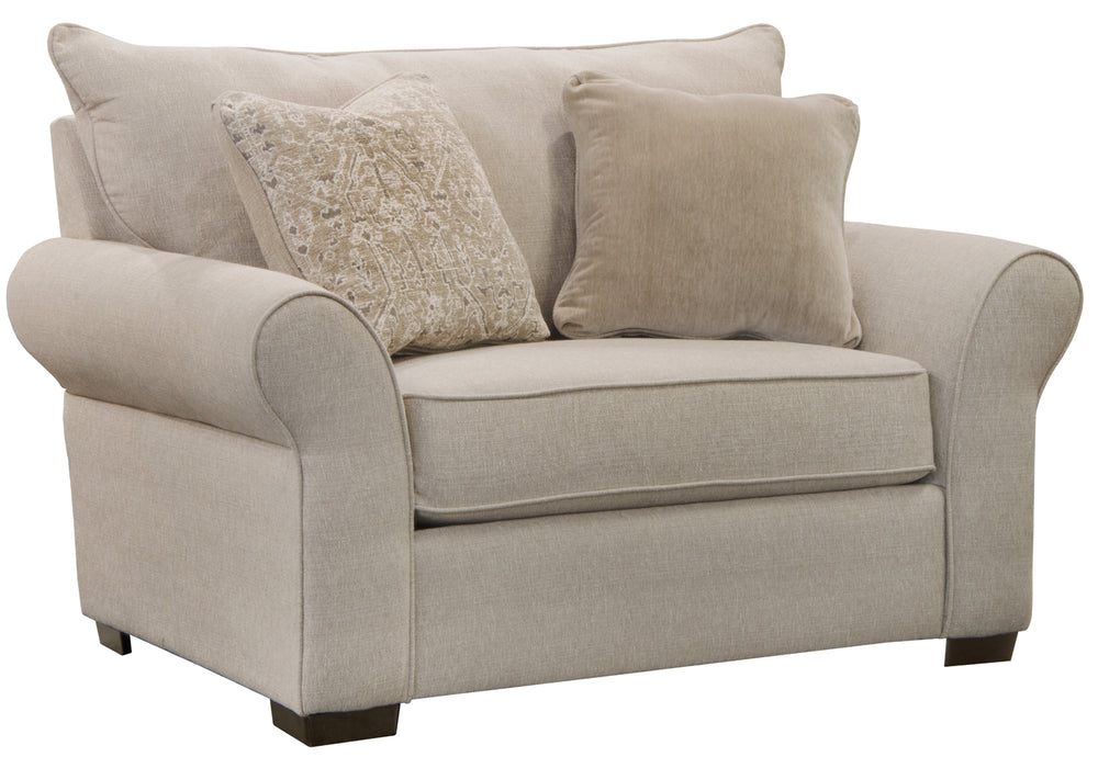 Jackson Furniture - Maddox Chair 1-2 and Ottoman - 4152-01-10-STONE