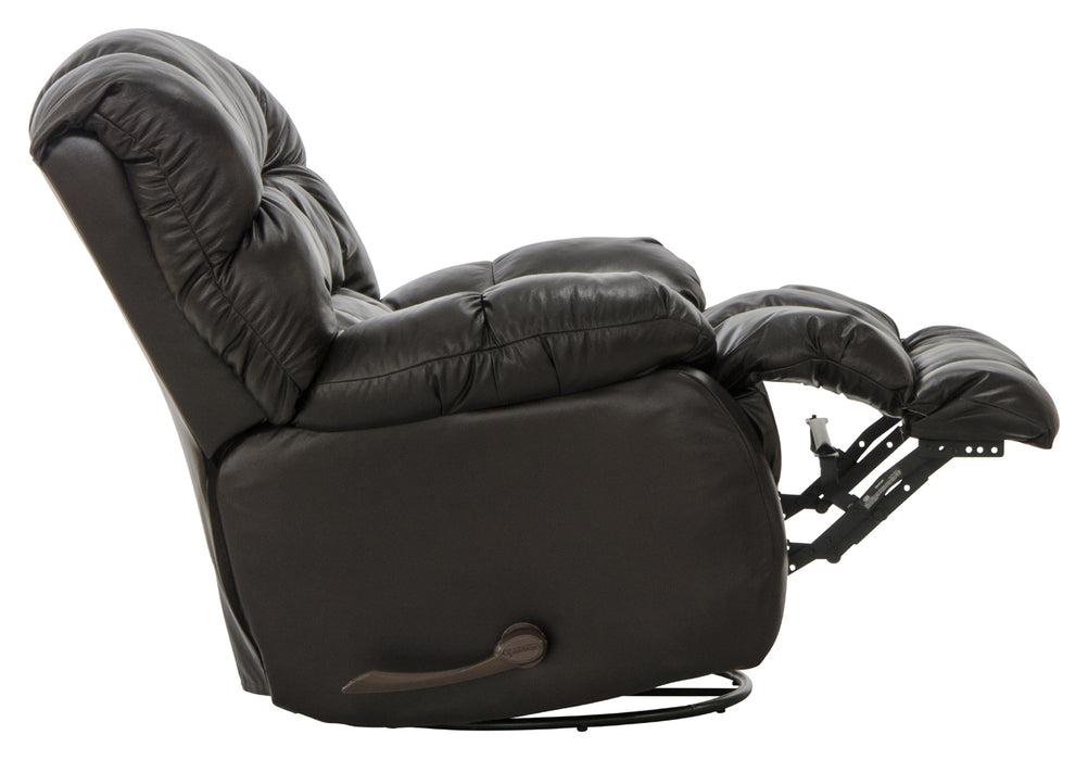 Catnapper - Pendleton Leather Recliner in Chocolate - 42135-128429-Chocolate - GreatFurnitureDeal