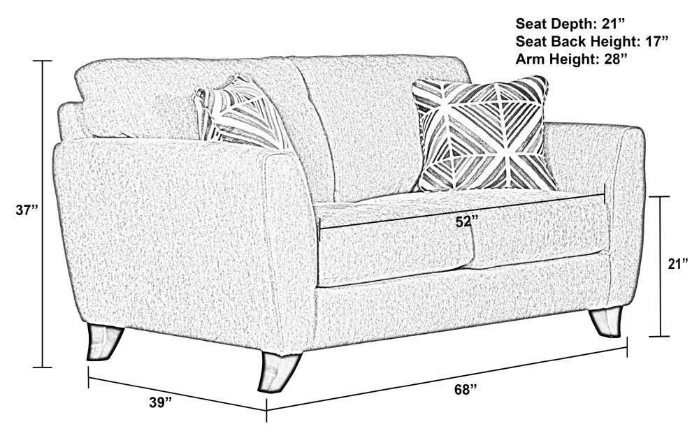 Jackson Furniture - Alyssa Loveseat in Pebble - 4215-L-PEBBLE - GreatFurnitureDeal