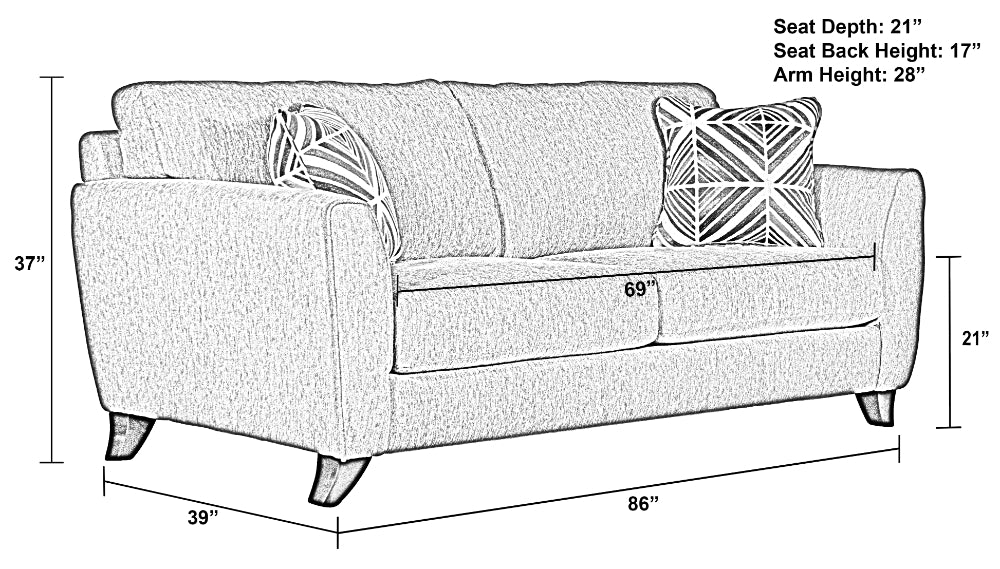 Jackson Furniture - Alyssa Sofa in Pebble - 4215-S-PEBBLE - GreatFurnitureDeal
