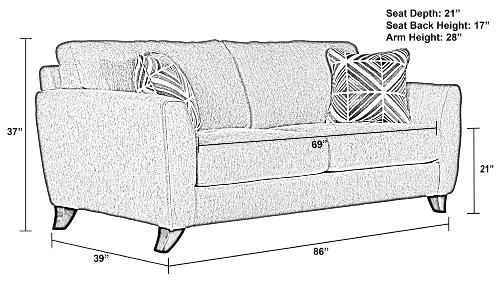 Jackson Furniture - Alyssa Sofa in Pebble - 4215-S-PEBBLE - GreatFurnitureDeal