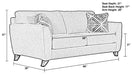 Jackson Furniture - Alyssa 3 Piece Living Room Set in Latte - 4215-SLC-LATTE-3SET - GreatFurnitureDeal