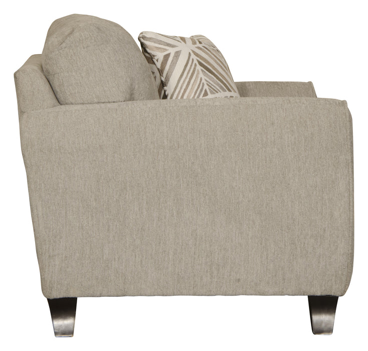 Jackson Furniture - Alyssa Chair with Ottoman in Pebble - 4215-CO-PEBBLE-2SET
