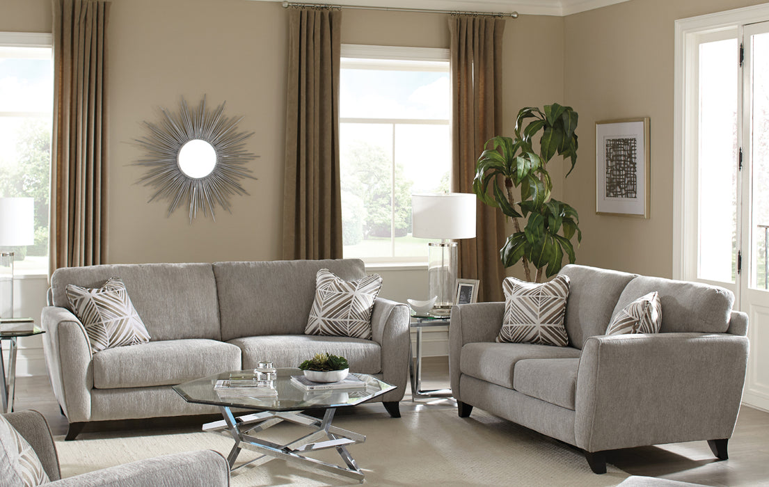 Jackson Furniture - Alyssa 2 Piece Sofa Set in Pebble - 4215-SL-PEBBLE-2SET - GreatFurnitureDeal