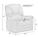 Catnapper - Winner Rocker Recliner in Linen - 4234-2-LINEN - GreatFurnitureDeal