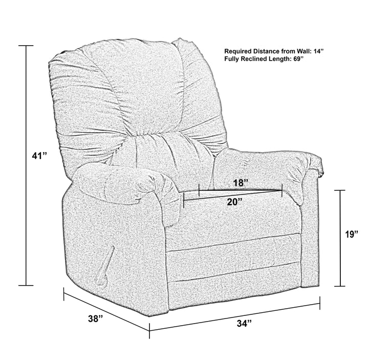 Catnapper - Winner Rocker Recliner in Sangria - 4234-2-SANGRIA - GreatFurnitureDeal