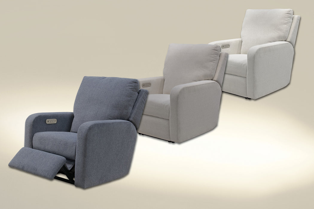 Catnapper - 4252 Lullaby Power Headrest Power Auto-Glide Recliner in Cotton - 64252-7-COTTON - GreatFurnitureDeal