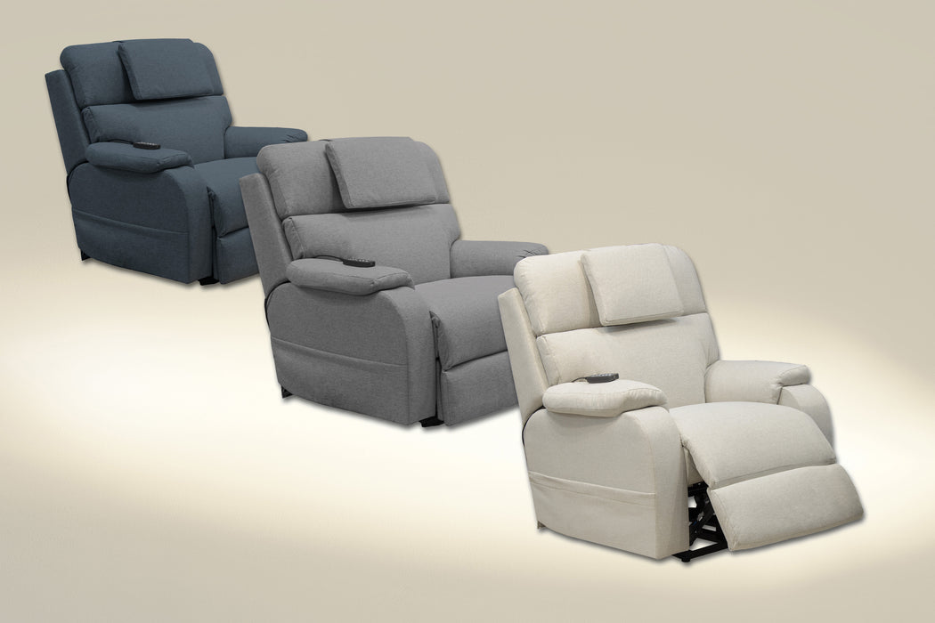 Catnapper - Dreamtime XL Power Headrest Power Lay Flat Recliner w/CR3 Heat/Massage/Zero Gravity in Beach - 629207-BEACH - GreatFurnitureDeal