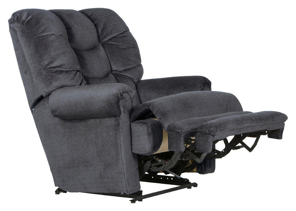 Catnapper Malone Power Lay Flat Recliner with Extended Ottoman in In — GreatFurnitureDeal