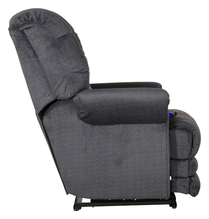 Catnapper - Malone Power Lay Flat Recliner with Extended Ottoman in Ink - 64257-7-INK - GreatFurnitureDeal