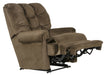 Catnapper - Malone Power Lay Flat Recliner with Extended Ottoman in Truffle - 64257-7-TRUFFLE - GreatFurnitureDeal