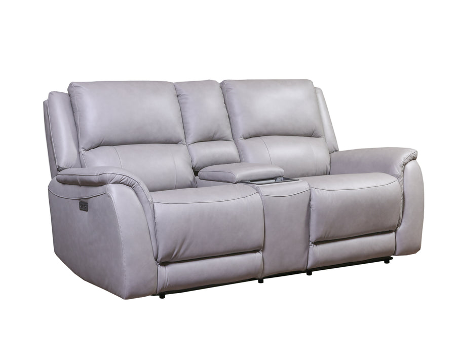 Southern Motion REVIVE - Langston Reclining Console Loveseat with Wireless Charging and Audio in Taupe - 427-07P 08P 46P - GreatFurnitureDeal
