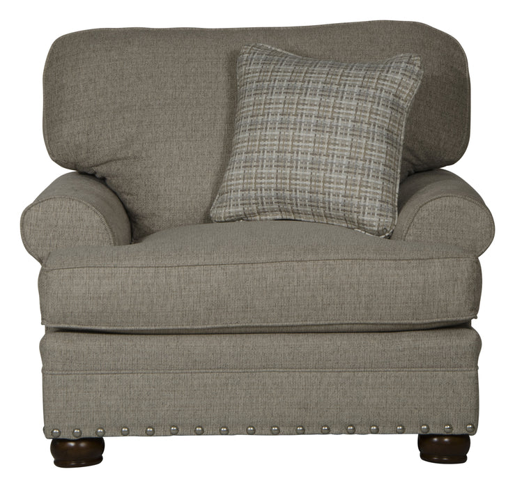 Jackson Furniture - Farmington Chair with Ottoman in Buff-Winter - 4283-01-77-BUFF