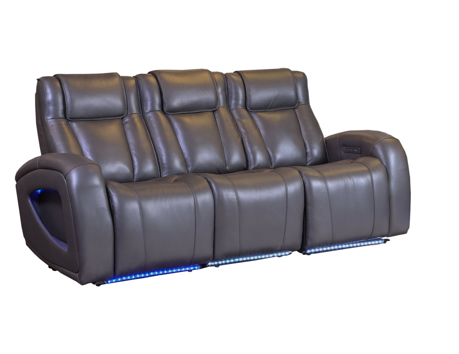 Southern Motion REVIVE - Briarwood Power Reclining Sofa with Zero Gravity Xtra and Lumbar Support in Aman Graphite - 428-03P 04P 46P 958-15 - GreatFurnitureDeal