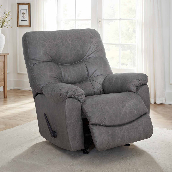 Franklin Furniture - Wessex Rocker Recliner w/ Wand Control, Massage, Heat, USB-A Charger in Cowboy Graphite - 4295-33-3960-05 - GreatFurnitureDeal