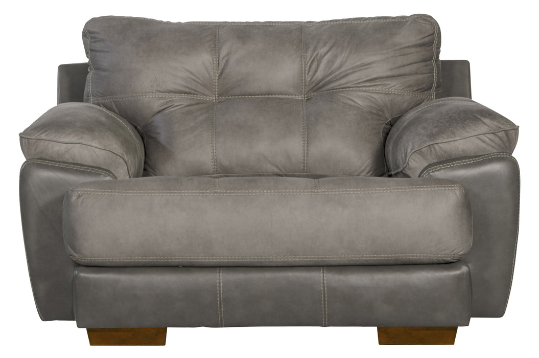 Jackson Furniture - Drummond Chair with Ottoman in Steel - 4296-01-10- STEEL - GreatFurnitureDeal