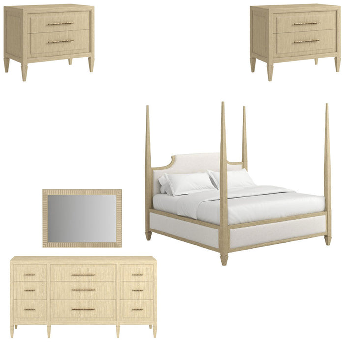 ART Furniture - Eave 5 Piece King Bedroom Set in Sundrenched Oak - 436126-1825-5SET - GreatFurnitureDeal