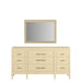 ART Furniture - Eave Dresser with Mirror in Sundrenched Oak - 436131-436120-1825 - GreatFurnitureDeal