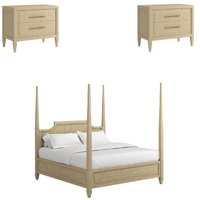 ART Furniture - Eave 3 Piece Panel King Bedroom Set in Sundrenched Oak - 436136-1825-3SET - GreatFurnitureDeal