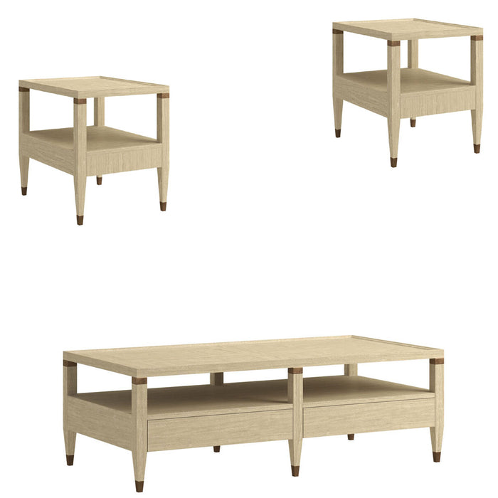 ART Furniture - Eave 3 Piece Occasional Table Set in Sundrenched Oak - 436300-436304-1825 - GreatFurnitureDeal