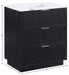 Meridian Furniture - Willard 30" Black Engineered Stone And Solid Wood Bathroom Vanity - 436Black-30 - GreatFurnitureDeal
