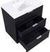 Meridian Furniture - Willard 30" Black Engineered Stone And Solid Wood Bathroom Vanity - 436Black-30 - GreatFurnitureDeal