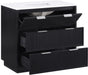 Meridian Furniture - Willard 36" Black Engineered Stone And Solid Wood Bathroom Vanity - 436Black-36 - GreatFurnitureDeal