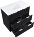 Meridian Furniture - Willard 36" Black Engineered Stone And Solid Wood Bathroom Vanity - 436Black-36 - GreatFurnitureDeal