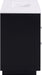 Meridian Furniture - Willard 48" Black Engineered Stone And Solid Wood Bathroom Vanity - 436Black-48 - GreatFurnitureDeal