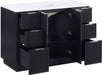Meridian Furniture - Willard 48" Black Engineered Stone And Solid Wood Bathroom Vanity - 436Black-48 - GreatFurnitureDeal