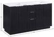 Meridian Furniture - Willard 60" Black Engineered Stone And Solid Wood Bathroom Vanity - 436Black-60 - GreatFurnitureDeal