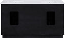Meridian Furniture - Willard 60" Black Engineered Stone And Solid Wood Bathroom Vanity - 436Black-60 - GreatFurnitureDeal