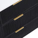 Meridian Furniture - Willard 60" Black Engineered Stone And Solid Wood Bathroom Vanity - 436Black-60 - GreatFurnitureDeal