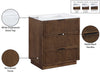 Meridian Furniture - Willard 30" Brown Engineered Stone And Solid Wood Bathroom Vanity - 436Brown-30 - GreatFurnitureDeal