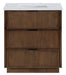 Meridian Furniture - Willard 30" Brown Engineered Stone And Solid Wood Bathroom Vanity - 436Brown-30 - GreatFurnitureDeal