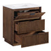 Meridian Furniture - Willard 30" Brown Engineered Stone And Solid Wood Bathroom Vanity - 436Brown-30 - GreatFurnitureDeal
