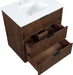 Meridian Furniture - Willard 30" Brown Engineered Stone And Solid Wood Bathroom Vanity - 436Brown-30 - GreatFurnitureDeal