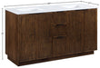 Meridian Furniture - Willard 60" Brown Engineered Stone And Solid Wood Bathroom Vanity - 436Brown-60 - GreatFurnitureDeal