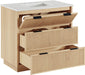 Meridian Furniture - Willard 36" Natural Engineered Stone And Solid Wood Bathroom Vanity - 436Natural-36 - GreatFurnitureDeal