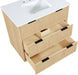 Meridian Furniture - Willard 36" Natural Engineered Stone And Solid Wood Bathroom Vanity - 436Natural-36 - GreatFurnitureDeal
