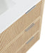 Meridian Furniture - Willard 36" Natural Engineered Stone And Solid Wood Bathroom Vanity - 436Natural-36 - GreatFurnitureDeal