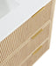 Meridian Furniture - Willard 36" Natural Engineered Stone And Solid Wood Bathroom Vanity - 436Natural-36 - GreatFurnitureDeal