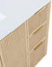 Meridian Furniture - Willard 48" Natural Engineered Stone And Solid Wood Bathroom Vanity - 436Natural-48 - GreatFurnitureDeal