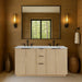 Meridian Furniture - Willard 60" Natural Engineered Stone And Solid Wood Bathroom Vanity - 436Natural-60 - GreatFurnitureDeal