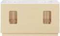 Meridian Furniture - Willard 60" Natural Engineered Stone And Solid Wood Bathroom Vanity - 436Natural-60 - GreatFurnitureDeal