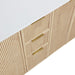 Meridian Furniture - Willard 60" Natural Engineered Stone And Solid Wood Bathroom Vanity - 436Natural-60 - GreatFurnitureDeal