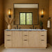 Meridian Furniture - Willard 72" Natural Engineered Stone And Solid Wood Bathroom Vanity - 436Natural-72 - GreatFurnitureDeal