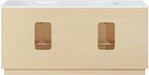 Meridian Furniture - Willard 72" Natural Engineered Stone And Solid Wood Bathroom Vanity - 436Natural-72 - GreatFurnitureDeal